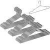 MOSMEE Stainless Steel Wire Hangers for Coats 50 - Non-Slip, Rust-Resistant, Sturdy, Unbendable, Slim, 10/30/50 Pieces, 35cm/42cm/45cm Width, Skirts,