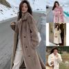 Autumn and Winter New Style Imitation Mink Hair Thickening Type Long Style Suit Collar Loose Imitation Fur Coat Fashion Soft
