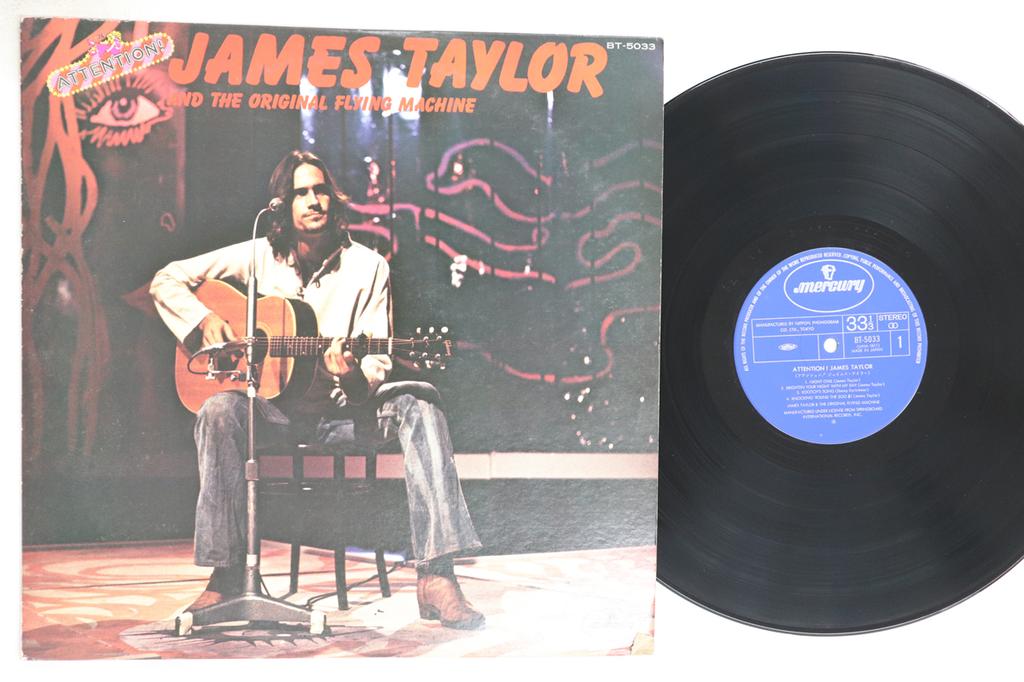 LP Record JAMES TAYLOR Attention BT5033 MERCURY 1975 Japan Rock Used