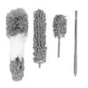 4PCS Microfiber Duster Set with Extension Pole Dust Removal Efficient for Furniture Ceiling Fan