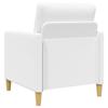 Storage Sofa Set 2 pcs White Polyester