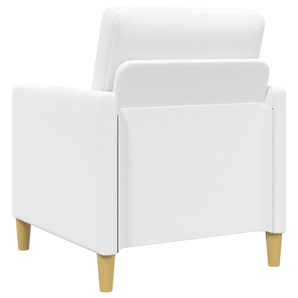 Storage Sofa Set 2 pcs White Polyester