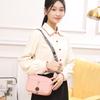 New Women's Bag Fashion Indentation Shell Bag Shoulder Bag Oblique Span Plaid Cat Head Small Bag One Piece