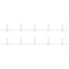 10Pcs 3 Way Plastic Fitting Pressure Temperature Proof T Shaped Tee Barb Fitting