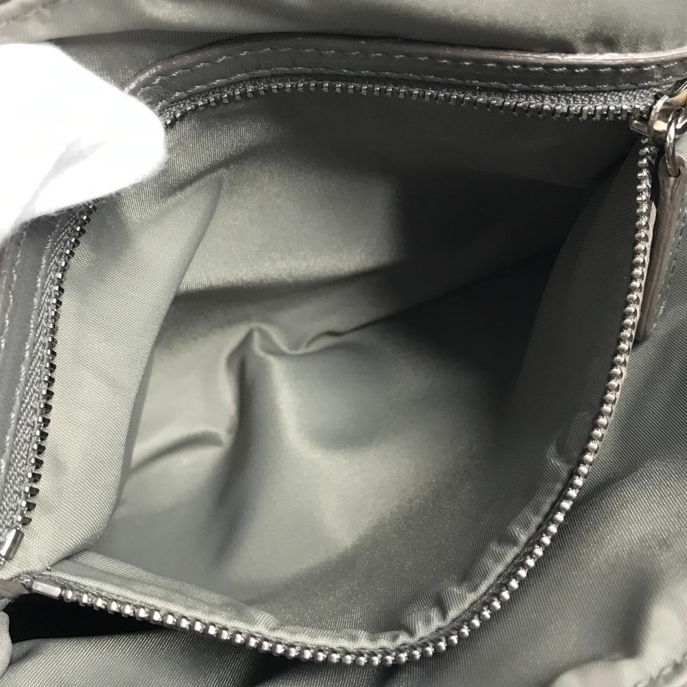 Dior Logo Cannage Quilted Crossbody Pochette Flap Shoulder Bag Gray Based