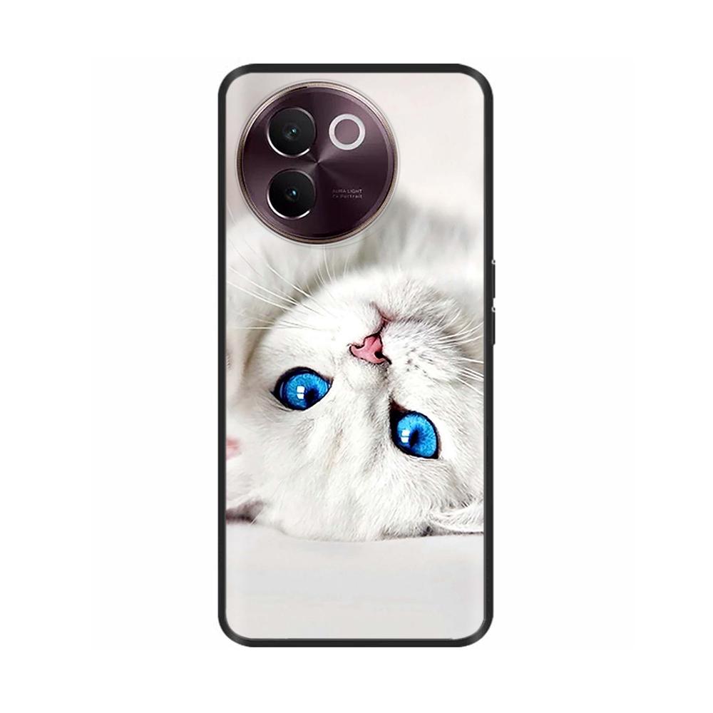 Для Vivo V30E 5G Чехол Задняя крышка Для Vivo Y200i 5G Fundas Ударопрочный корпус Мягкий черный силиконовый чехол для телефона на Vivo T3X 5G Coque