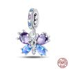 100% 925 Silver Exquisite Cubic Zircon Butterfly Bee Ladybug Charms Bead Fit Qikaola Original Bracelet Fine DIY Jewelry