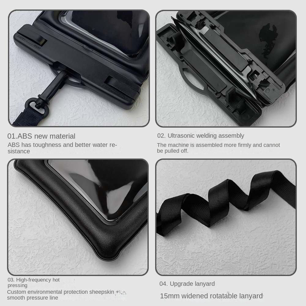 IPX8 Waterproof Mobile Phone Bag Touchable Screen Swimming Storage Bag Boating
