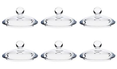 Toyo Sasaki Glass Дегустационный бокал Стеклянная крышка Крышка Набор из 6 крышек Дегустационный бокал Крышка Стеклянная крышка Коммерческое стекло TS44046