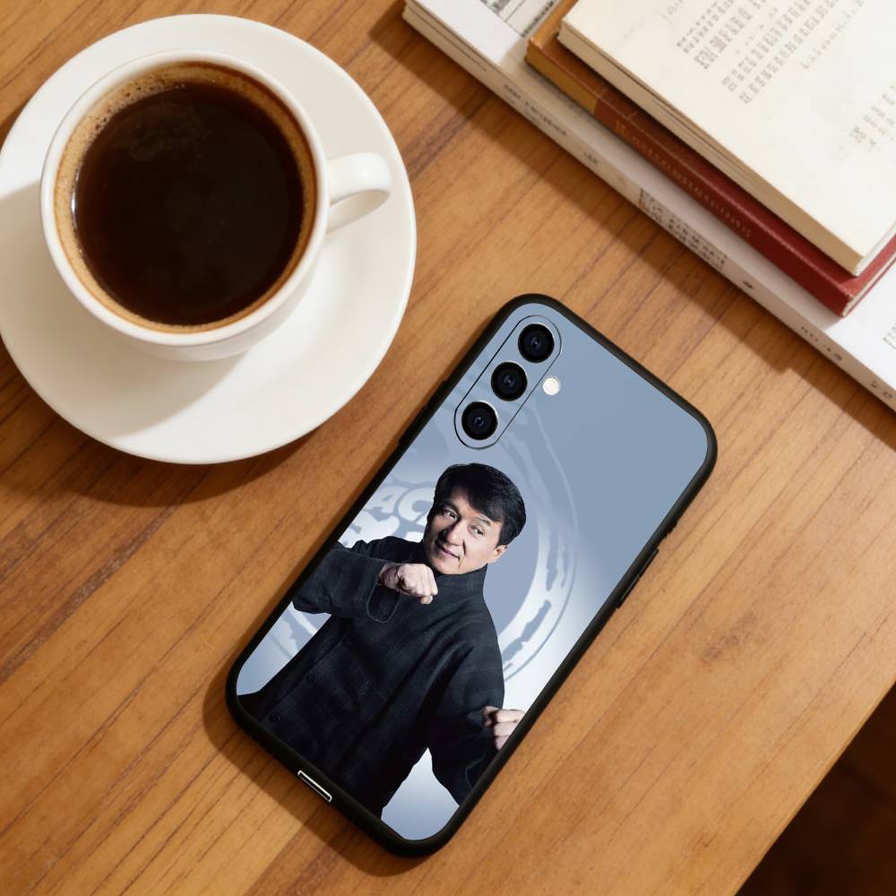 Jackie Chan Phone Case Black Silicone Soft For Samsung Galaxy A73,A72,A71,A70,A53,A52,A51