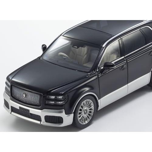Kyosho Original 1/43 Toyota Century (Ринпо) Черный/Серебристый с интерьером Fromage Полностью собранная модель автомобиля KS03926BS