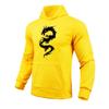 Мужские Худи Высокое Качество с Принтом Китайского Дракона Толстовки с Капюшоном Мужские Повседневные Спортивные для Зала Фитнеса Пуловер