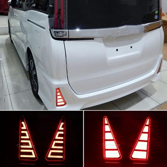 Модификация заднего светодиодного противотуманного фонаря бампера Toyota Noah 2014-2019