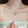 Серебряное ожерелье «Фея-бабочка»: Шикарная, модная, элегантная цепочка на ключицу — милый и стильный аксессуар высшего класса