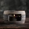 Japanese Coarse Pottery Handmade Teapot Warmer Ceramic Retro Tea Heater Candle Stand Kettle Holder Stove Kung Fu Set