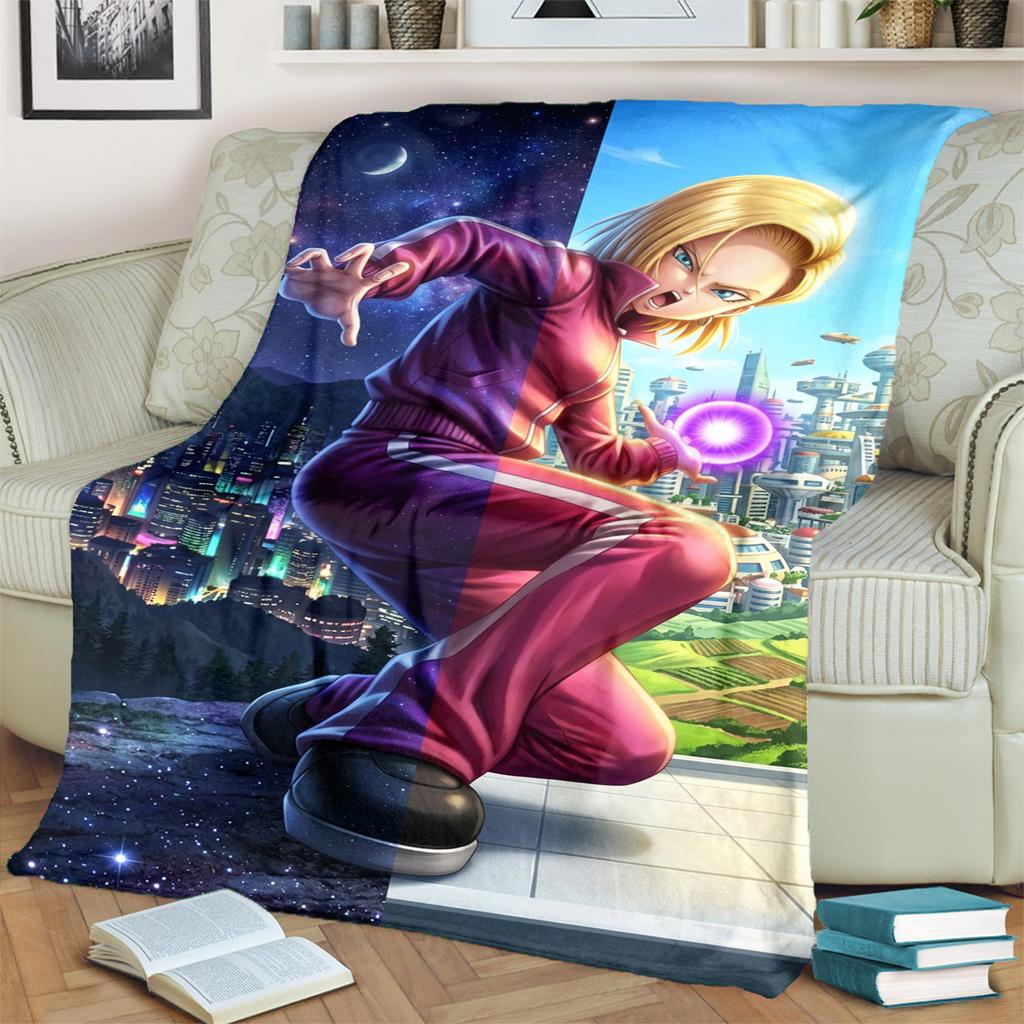 Warm Dragon Ball! Print Blanket Soft Flannel for Bedrooms, Sofas, Beds, Chairs, Picnics, Travel