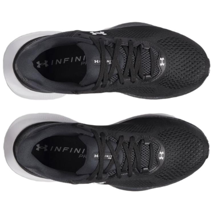 Under Armour HOVR Infinite Pro 2 Black White Women Sneakers Anthracite 3028177-001