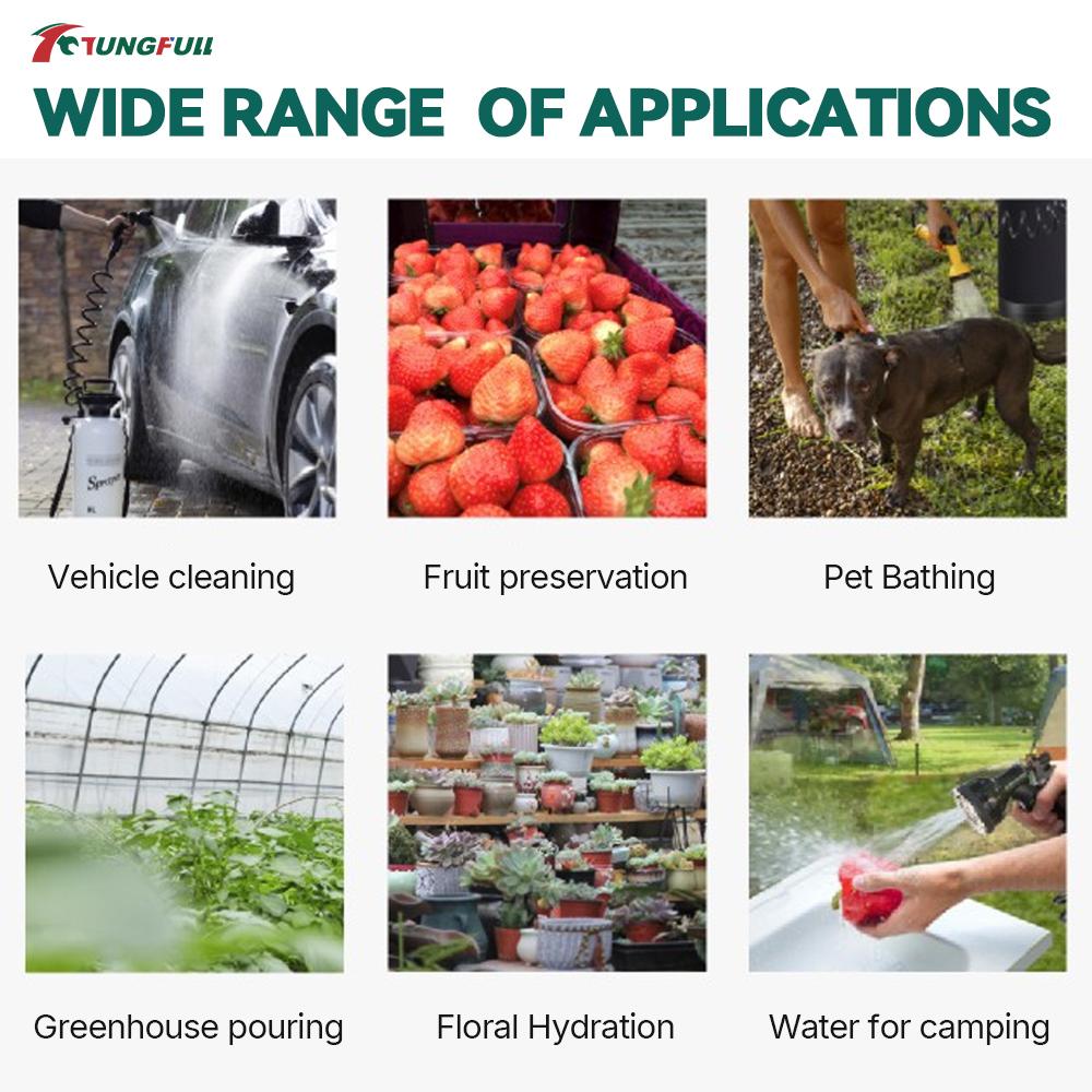 Portable Outdoor Shower Sprayer 3L Pressure Pump Spray Bottle Camping Travel Car Wash Pet Bath Garden Cleaning Water Sprayer 4