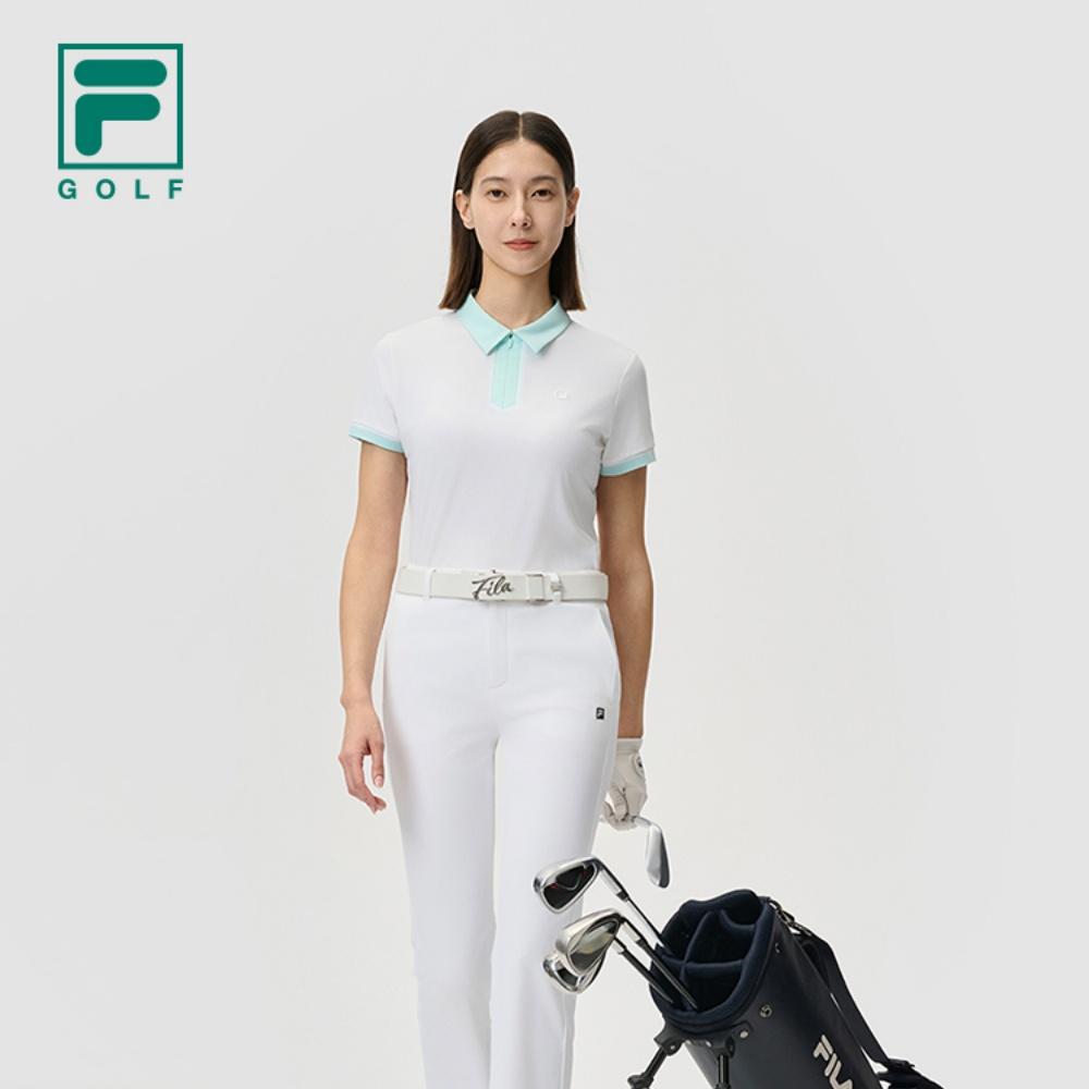 Новая женская рубашка-поло серии FILA Golf, нефритово-белая A11W525144FWT