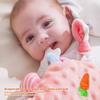With Teether Baby Soothers Toys Cute Animal Plush Stuffed Doll Fun Soothing Pillow  for Infant
