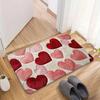 Flower Letter Absorbent Mat Love Heart Door Mat Creative Bathroom Mat  Wet Areas