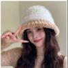 Панама женская осенне-зимняя утолщенная милая дофаминовая расцветка повседневная маленькая панама-ведро универсальная