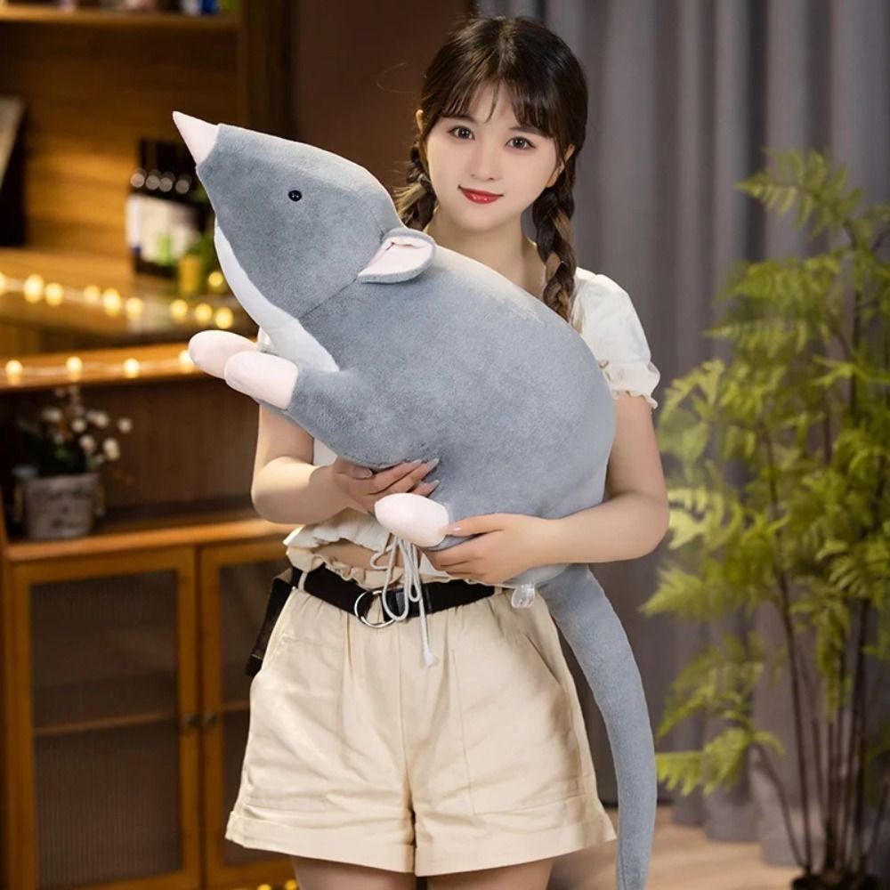 Подушка для сна Симуляция Мышь Плюшевая игрушка Животное Мышь Крыса Плюшевая кукла Рождественский подарок