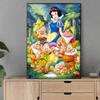 DIY Diamond Painting Princess and Dwarf Cross Stitch Kit Mosaic Art Diamond Painting Full Circle Diamond Home Decoration