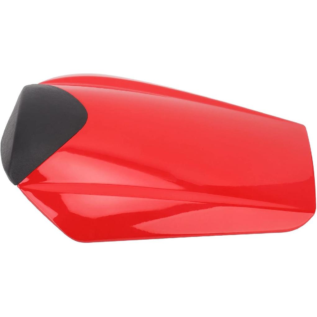 Fydun Motorcycle Pillion Rear Seat Cover Cowl Tail Fairing ABS Plastic Glossy Replacement for CBR 1000RR 2008‑2016(Red)