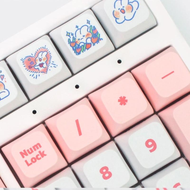 Набор колпачков для клавиш 138 клавиш XDA Profile PBT Dye Sublimation для механической игровой клавиатуры - MX hes Keypad