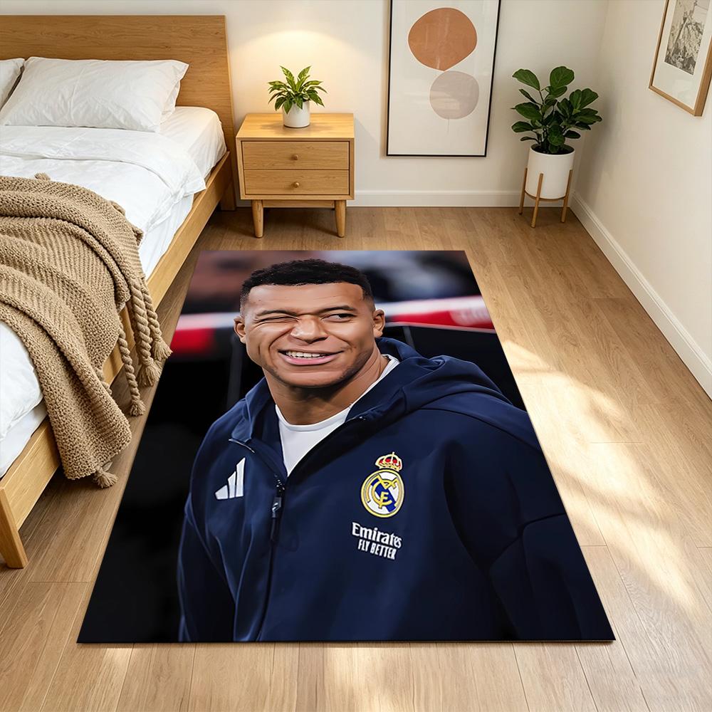 Mbappe's Soccer Journey Floor Mat Suitable for Living Rooms Balcony Decorate room Kitchen Anti-slip Rug Office home decor Spiritual Gift