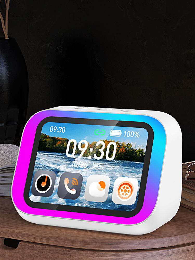 Умная колонка голосовой помощник домашняя колонка будильник с RGB-подсветкой портативная BT-колонка для спальни
