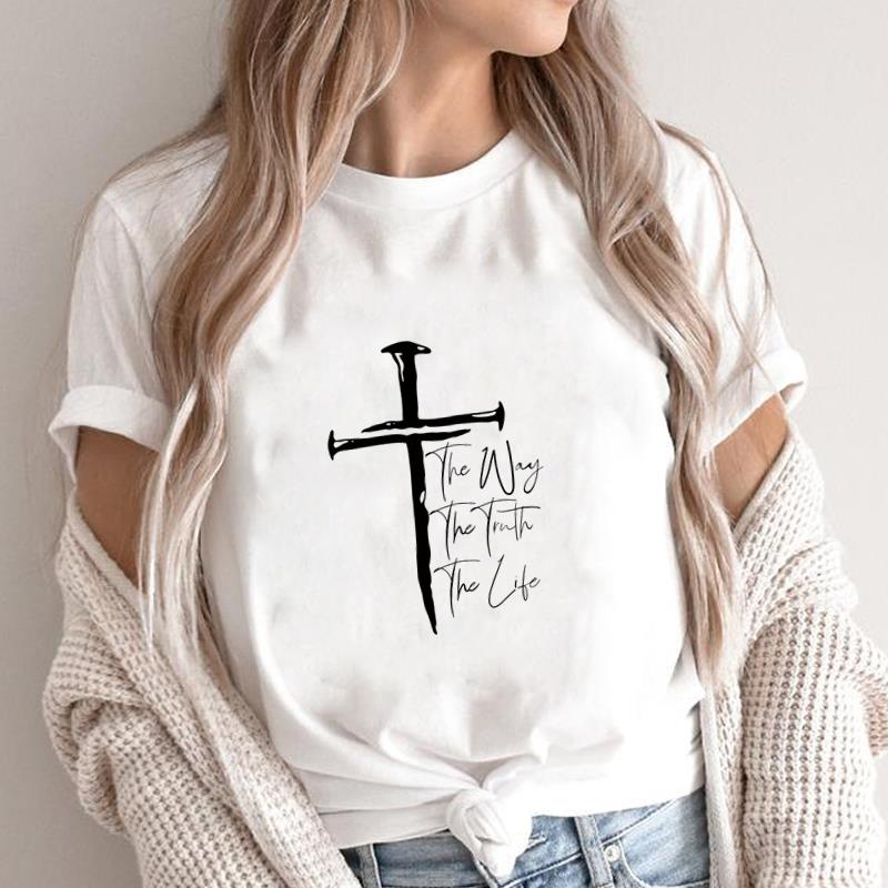 (Азиатский размер) Футболка с принтом Butterfly Flower Faith Trend, милая, повседневная, с коротким рукавом, женская, повседневная, модная