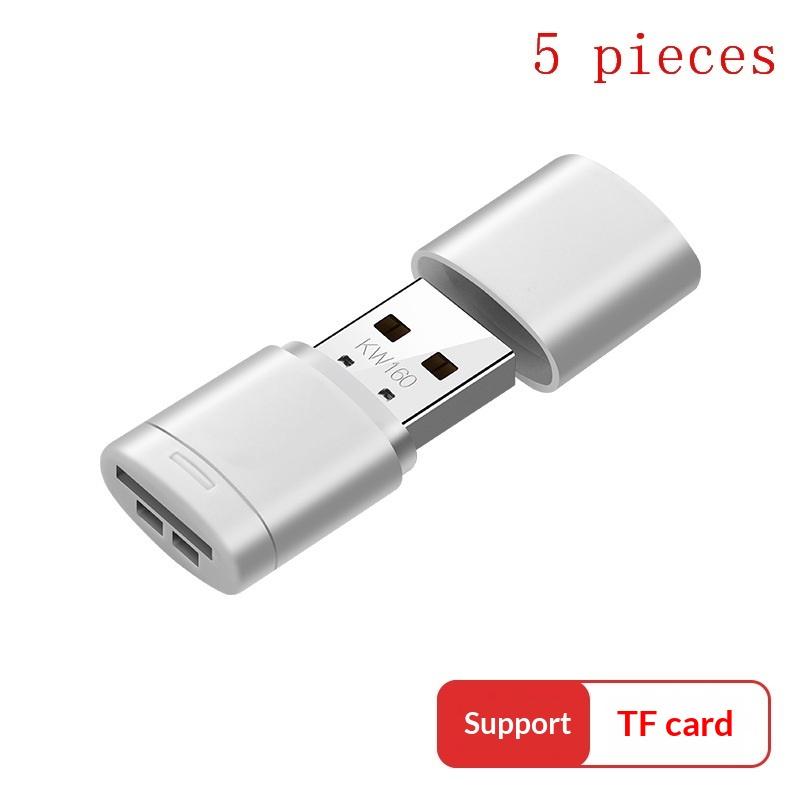 1/5 шт. Портативный адаптер-кардридер для карт памяти USB 2.0 Мини-кардридер для карт TF Высокоскоростной кардридер с разъемом для карт TF Максимальная совместимость 2 ТБ