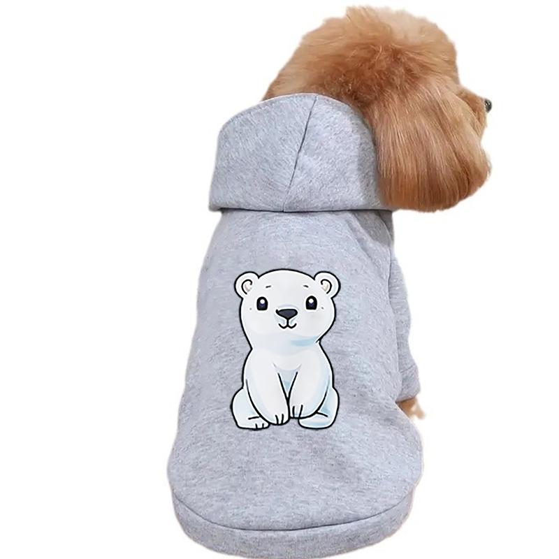 2024 новая одежда для собак, милый мультяшный медведь, толстовка с капюшоном для маленьких собак, пуловеры, костюмы для щенков, чихуахуа