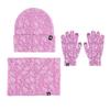 Paisley Knit Hat, Scarf & Gloves 3-Piece Set