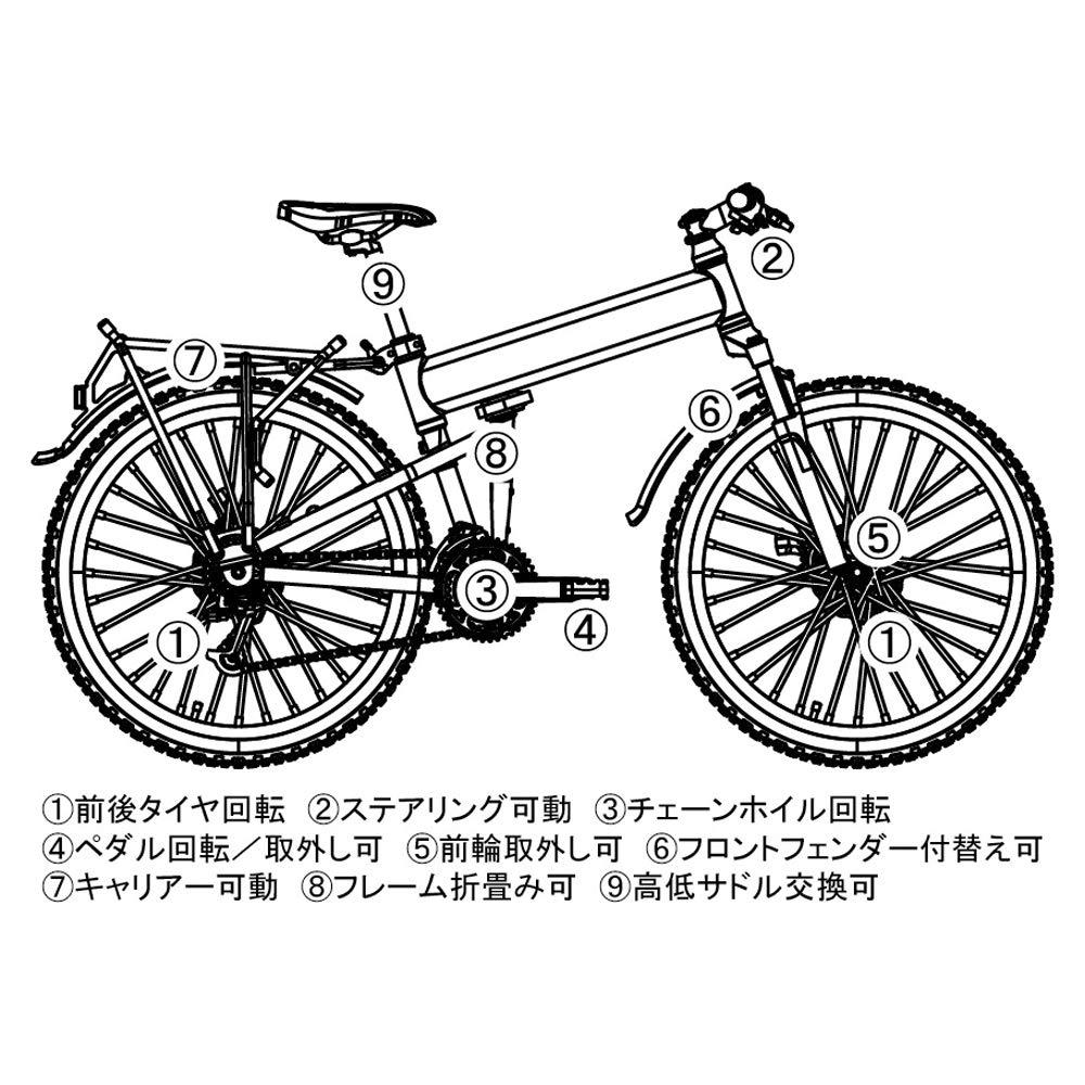 Little Armory 112 LM003 Складной горный велосипед для воздушно-десантных войск Montague Paratrooper, окрашенный, готовый продукт