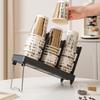 Disposable Cup Dispenser and Lid Storage Rack Cup Dispenser Cup Rack for Kitchen Bar or Break Room Organization
