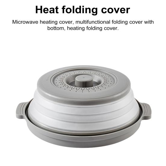 Крышка от брызг в микроволновой печи Не содержит бисфенола-А, можно мыть в посудомоечной машине Вентилируемая складная крышка с подогревом Защитная пластина для пищевых продуктов с отверстием для крючка для микроволновой печи и посудомоечной машины