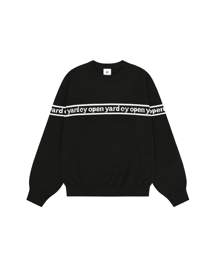 OHY Opyd Line Logo Knit – Black