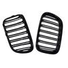 1 пара передних решеток для почек, гоночные грили для BMW X3 F25 2010 2011 2012 2013, двойные 2 рейки, двойная линия, решетка бампера