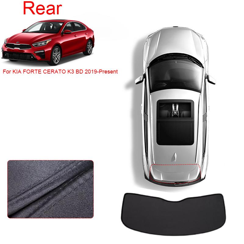 Car Black Window Privacy Sunshade For KIA FORTE CERATO K3 BD 2019-2026 Anti-UV Heat Insulation Protect Cover Interior Accessory