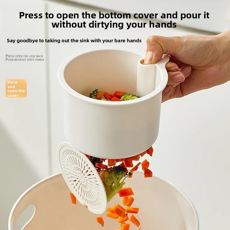 Подвесная корзина для слива в раковину: Сепаратор пищевых отходов и фильтр для мытья фруктов для кухонного использования