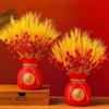 Plastic Fortune Making Flower Vase Red/Gold Flower Arrangement Vase  Home