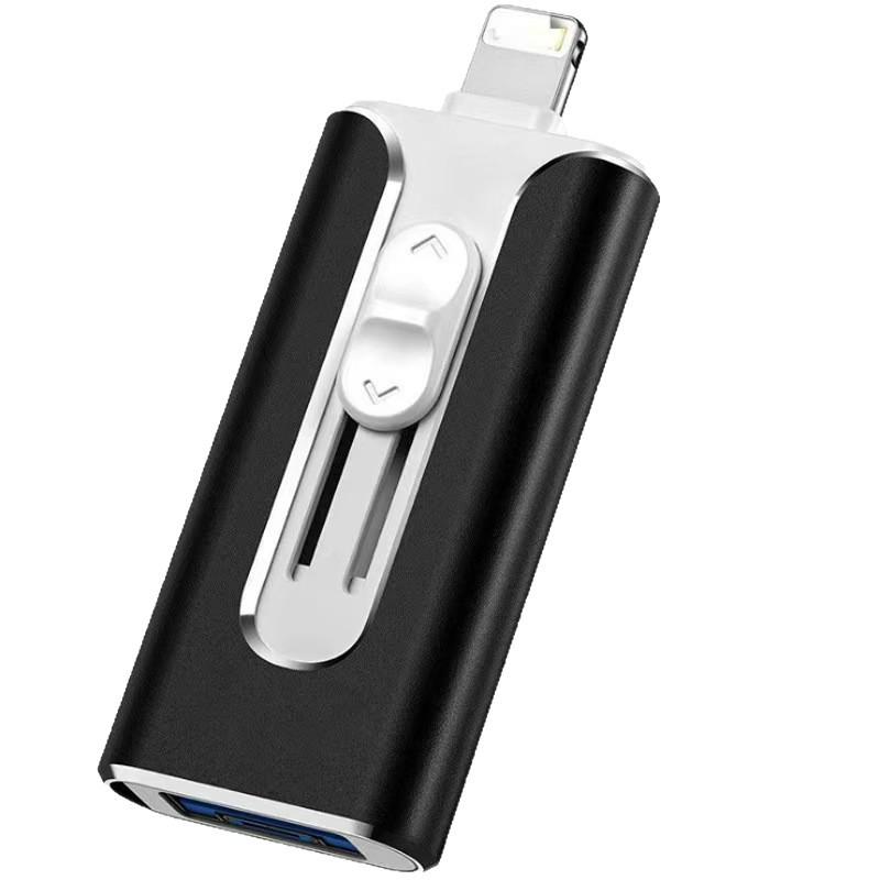 Многофункциональный OTG USB-накопитель 4-в-1 для телефонов Apple - Доступен в версиях 64 ГБ и 32 ГБ