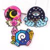 3 Pcs/pack Fusible Embroidery Patch Iron On Patches For Clothing Thermoadhesive Patches For Jackets Jeans Backpack Ironable Sewing Patch