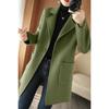 Women's Long Double-sided Cashmere Coat Thickened  Woolen Overcoat Clothes