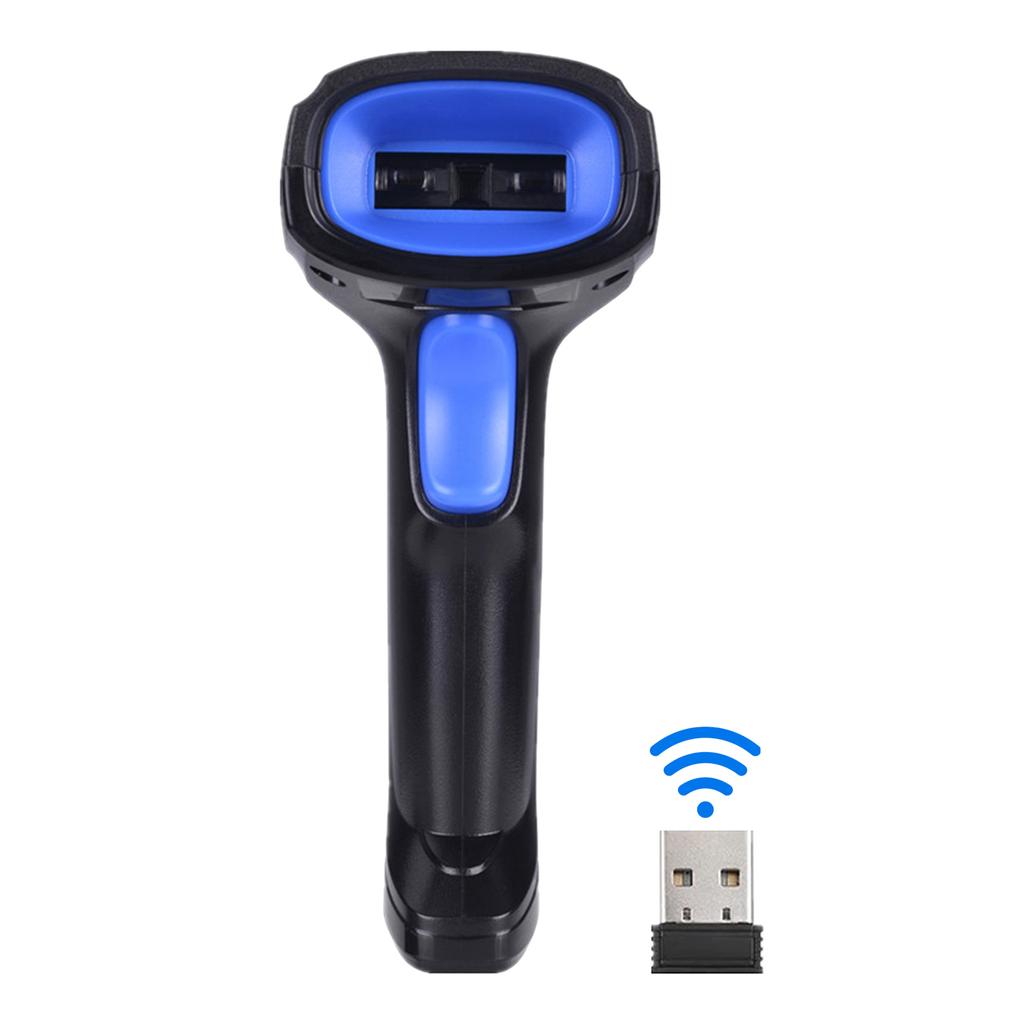 Aibecy 2in1 2.4G Беспроводной сканер штрих-кодов и проводной USB-сканер штрих-кодов Автоматический портативный 1D-бар