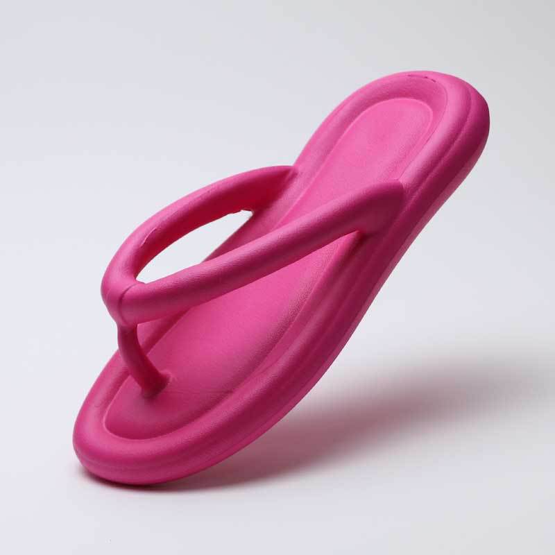 Летние мягкие шлепанцы в виде облаков, женская верхняя одежда, пляжные сандалии на плоской подошве с зажимом для ног, тапочки