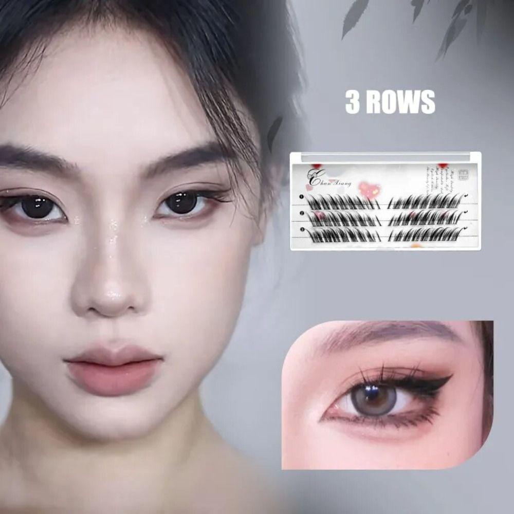 Fuffy Lashes Fox Eye False Eyelashes Dramatic Volume Thick Long Eye Lashes  Girl